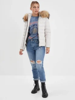 Adela - Doudoune en cuir femme