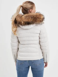 Adela - Doudoune en cuir femme