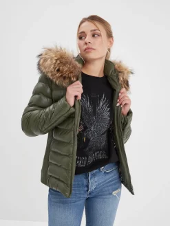 Adela - Doudoune en cuir femme