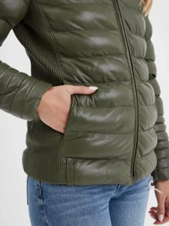 Adela - Doudoune en cuir femme
