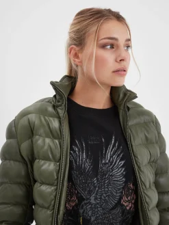 Adela - Doudoune en cuir femme