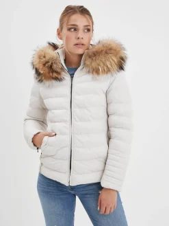 Adela - Doudoune en cuir femme