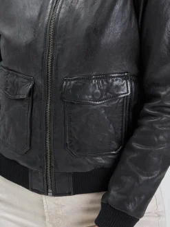 Air pilot - Blouson aviateur cuir femme