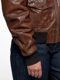 Air pilot - Blouson aviateur cuir femme