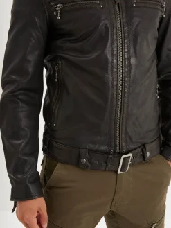 Akronima - Blouson cuir motard