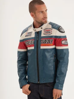 Albon - Blouson cuir motard