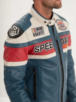Albon - Blouson cuir motard