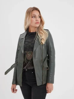 Aliona - Trench en cuir femme