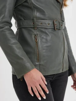 Aliona - Trench en cuir femme