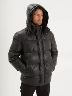 Alpine - Doudoune chaude cuir homme
