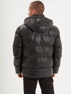 Alpine - Doudoune chaude cuir homme