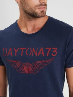 American - T-shirt imprimé daytona 73