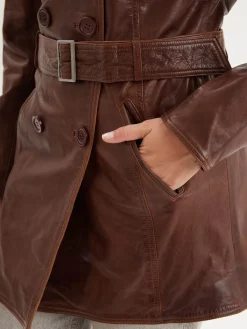 Anna - Veste classique cuir femme