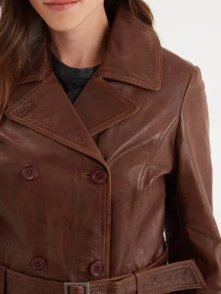 Anna - Veste classique cuir femme