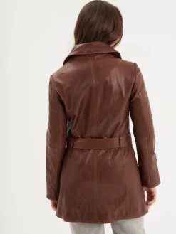 Anna - Veste classique cuir femme
