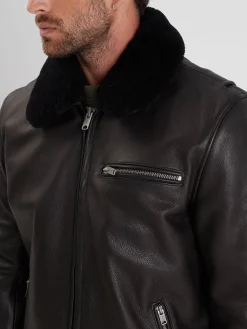 Asphalt - Blouson cuir aviateur homme