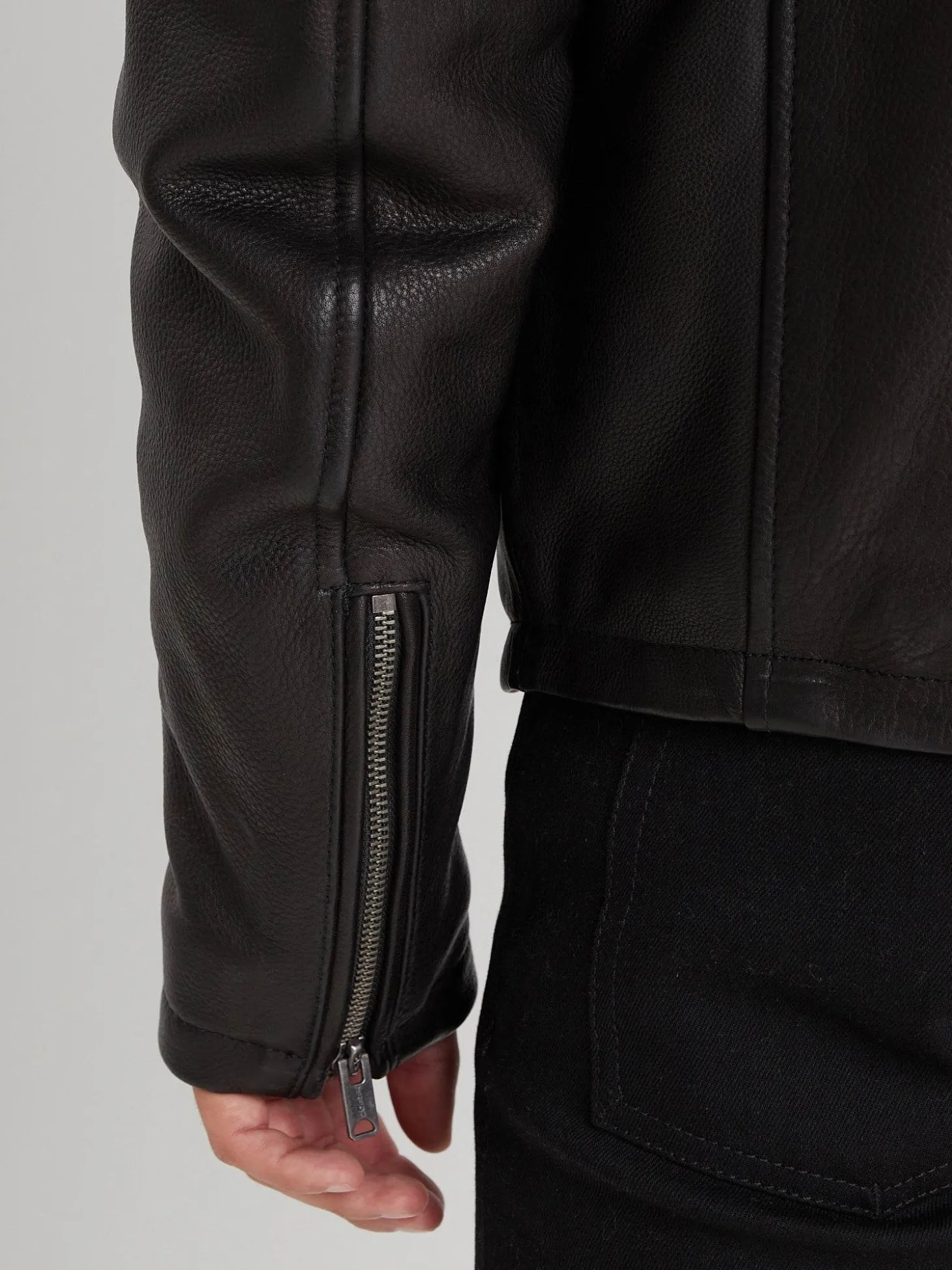 Asphalt - Blouson cuir aviateur homme