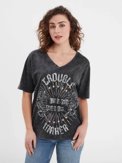 Bexhill - T-shirt rock femme
