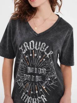 Bexhill - T-shirt rock femme