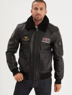 Blouson en cuir - Aéronautique navale