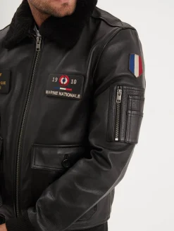 Blouson en cuir - Aéronautique navale