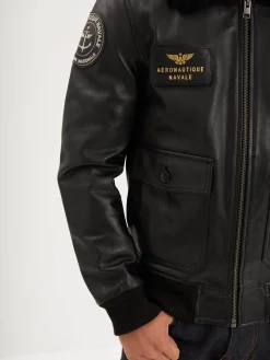 Blouson en cuir - Aéronautique navale