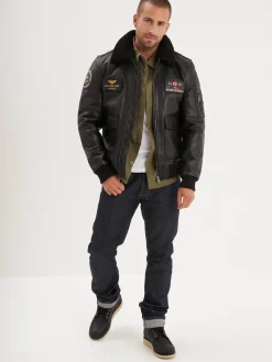 Blouson en cuir - Aéronautique navale