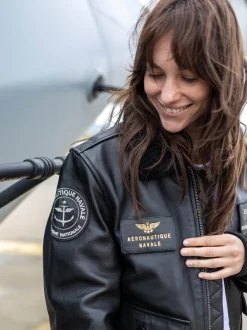 Blouson en cuir - Aéronautique navale