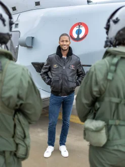 Blouson en cuir - Aéronautique navale