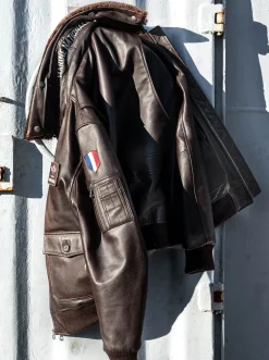 Blouson en cuir - Aéronautique navale