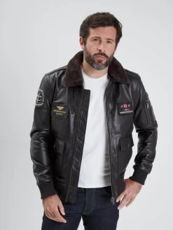 Blouson en cuir - Aéronautique navale