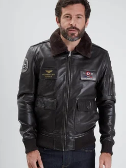 Blouson en cuir - Aéronautique navale