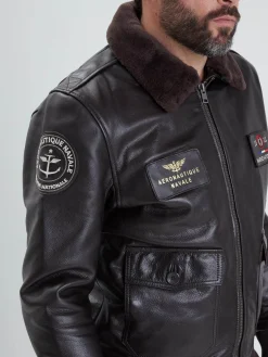 Blouson en cuir - Aéronautique navale