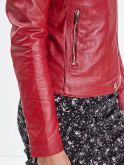Bojana - Blouson biker cuir femme