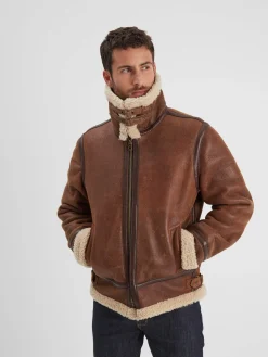 Bombardier - Blouson aviateur cuir homme