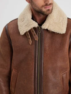 Bombardier - Blouson aviateur cuir homme
