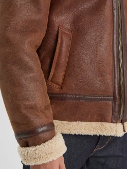 Bombardier - Blouson aviateur cuir homme