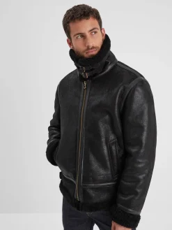 Bombardier - Blouson aviateur cuir homme