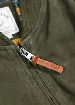 Bomber goat suede