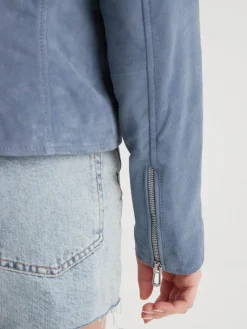 Bonita suede - Blouson rétro cuir femme
