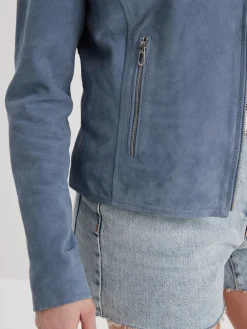 Bonita suede - Blouson rétro cuir femme