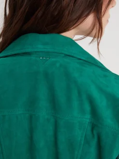 Bonita suede - Blouson rétro cuir femme