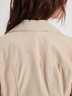 Bonita suede - Blouson rétro cuir femme