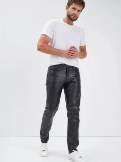 Booling - Pantalon cuir homme