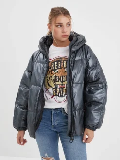 Bulia - Doudoune en cuir femme