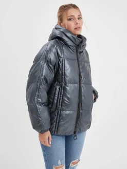 Bulia - Doudoune en cuir femme
