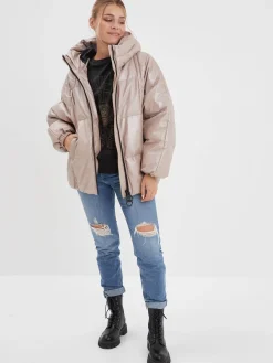 Bulia - Doudoune en cuir femme