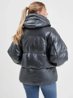 Bulia - Doudoune en cuir femme