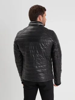 Caproni - Doudoune cuir homme