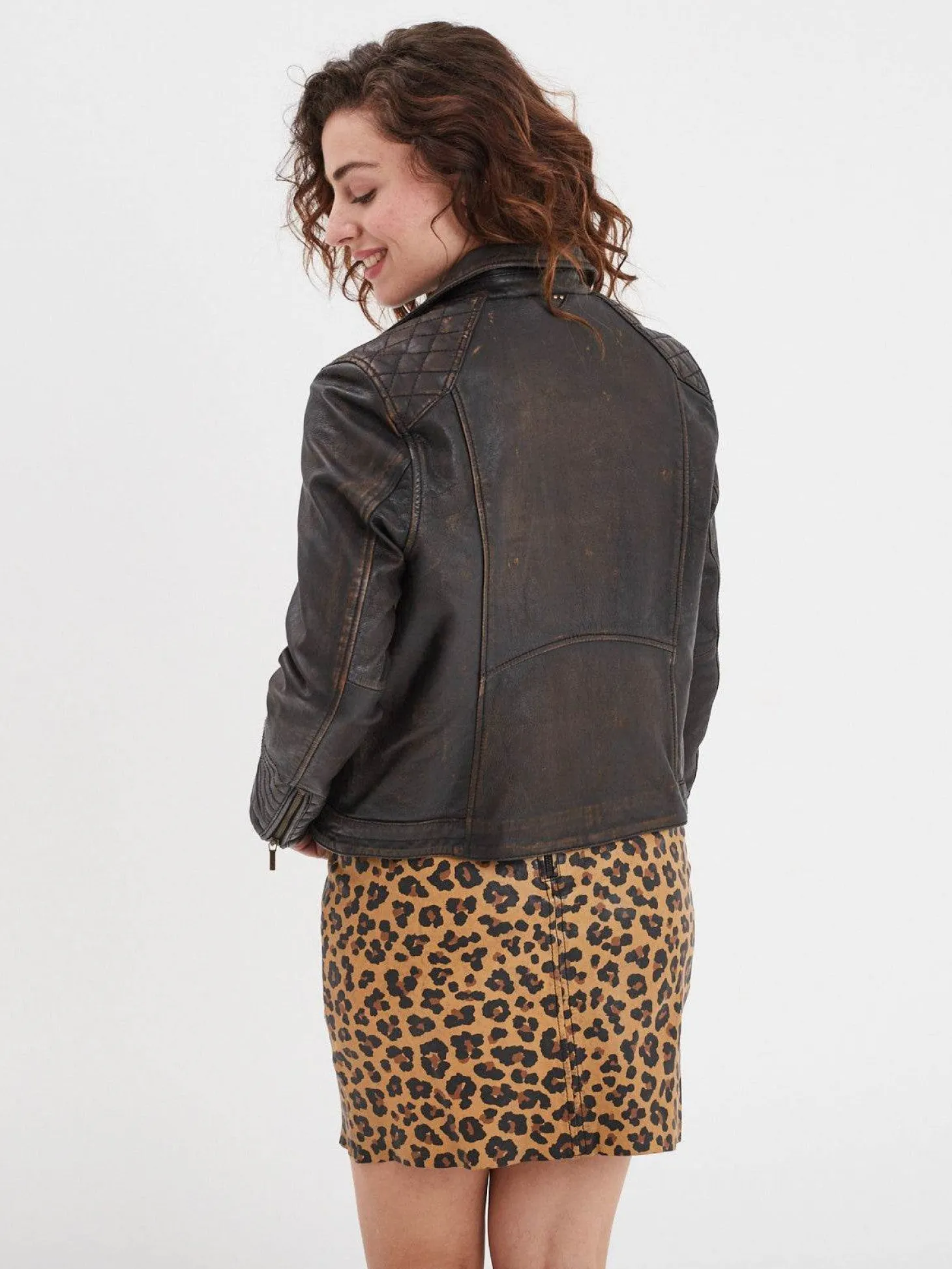 Carmen - Blouson cuir femme